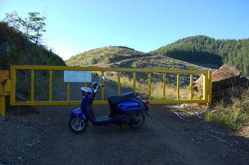 A Vespa made it up the challenging approach road?